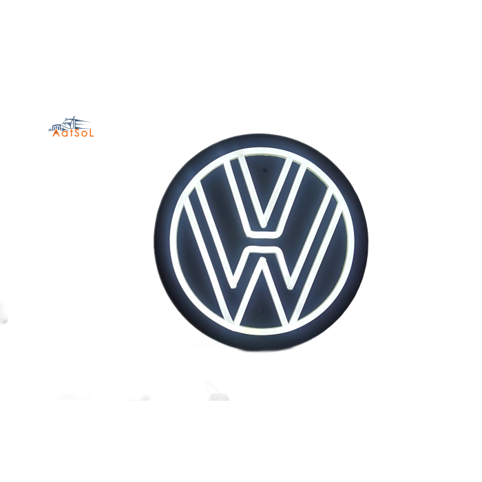 AAT-LZ2525VW Neon Light 10-30V Available colors FOR VW 25*25CM with cigarette lighter