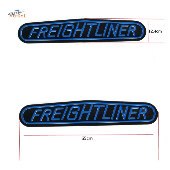 AAT-LZ65124 LUZ NEON LOGO Color disponible  Sirve para FREIGHTLINER  65*12.4CM con encendedor de cigarrillos