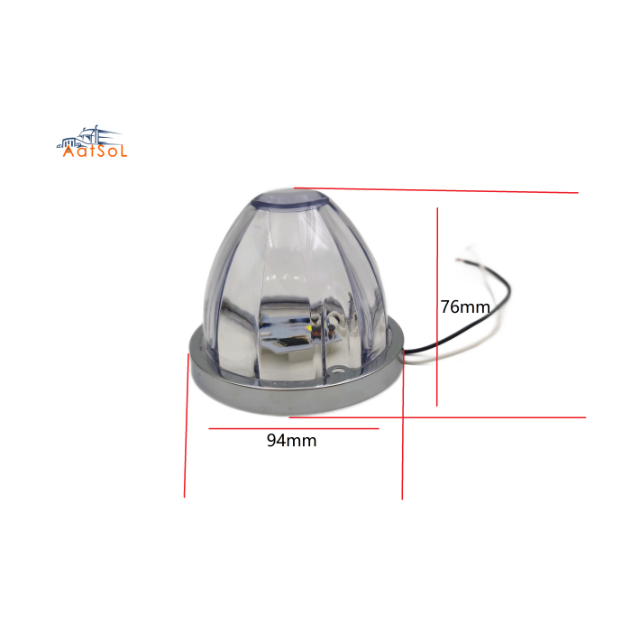 AAT-ML432-1 High Quality Red Amber Blue White Green 10-30V High Brightness Truck Led Lights for Truck  Watermelon Lights Semi Truck Lights Side lamp