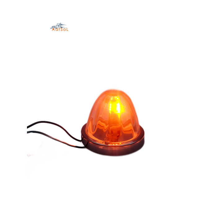 AAT-ML433-15R Hot Sale Factory Direct Sale 12v 15Led Truck Light Bulb Clear Glass Cover Signal Marker Warning Watermelon Light