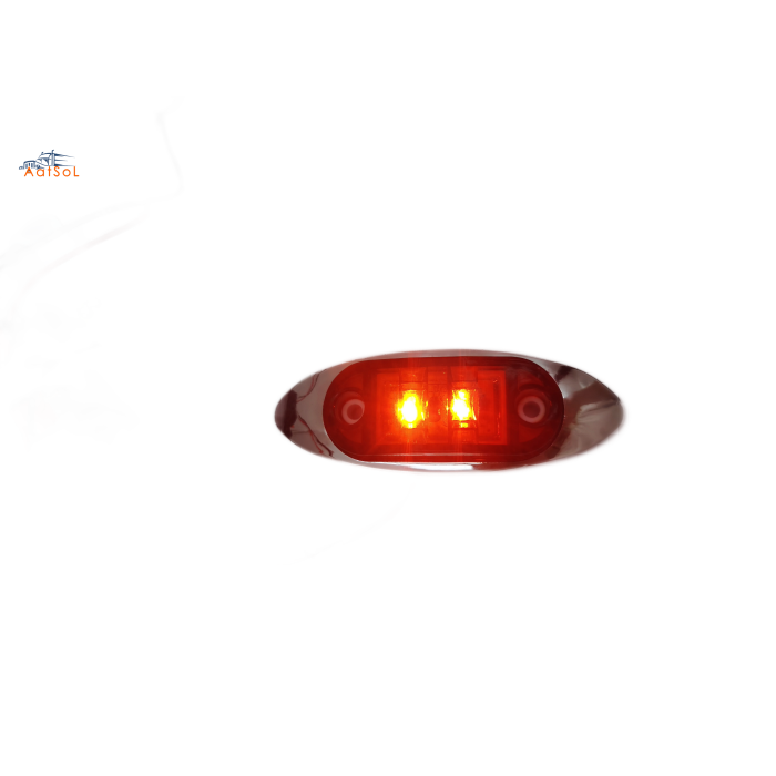 AAT-ML407-2 LED Side Lamp Bus Side Marker Lamp 10-30V Black or Chrome for Truck Trailer Lorry