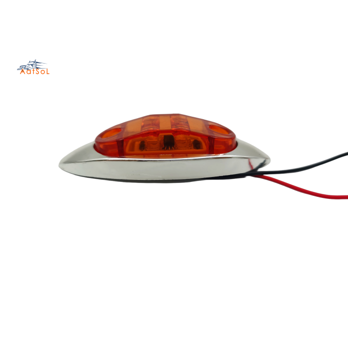 AAT-ML407-2 LED Side Lamp Bus Side Marker Lamp 10-30V Black or Chrome for Truck Trailer Lorry