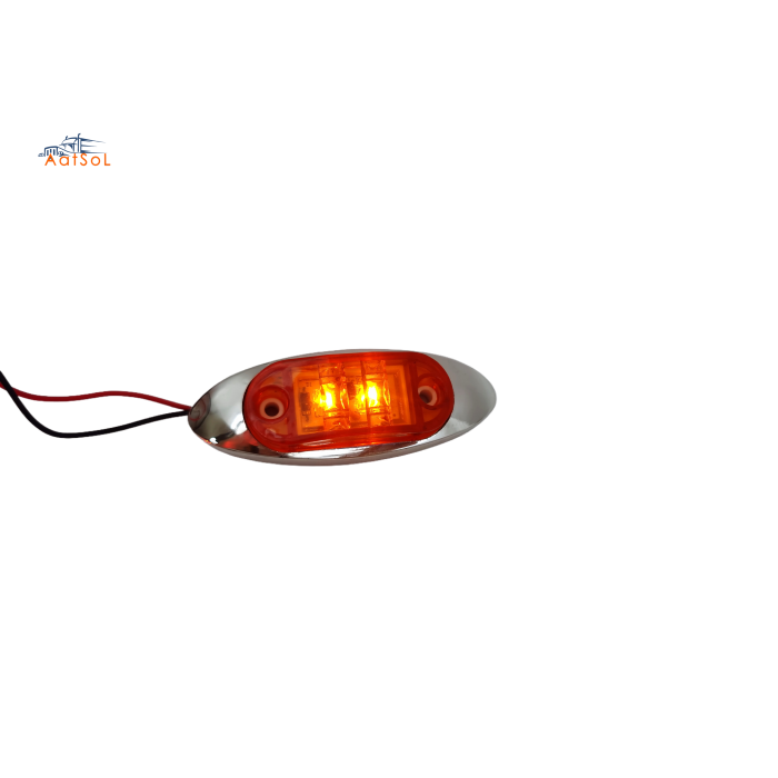AAT-ML407-2 LED Side Lamp Bus Side Marker Lamp 10-30V Black or Chrome for Truck Trailer Lorry