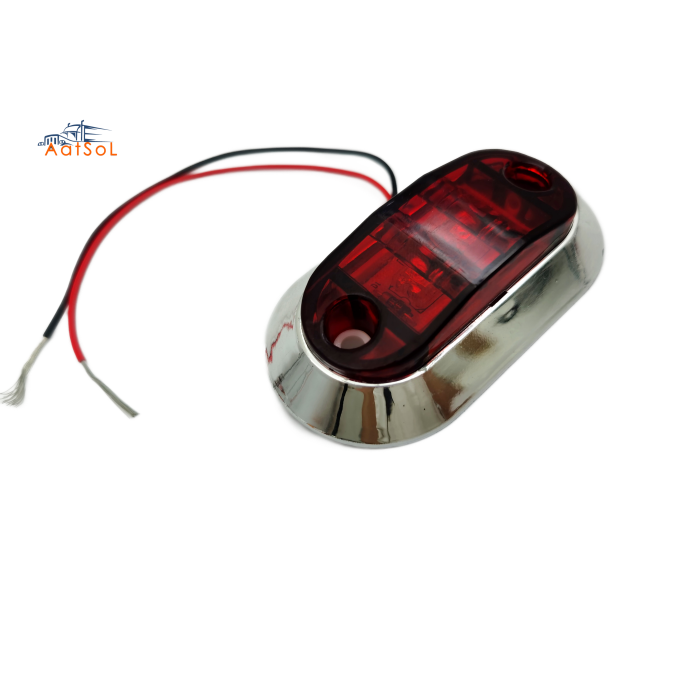 AAT-ML402-2 Truck Decoration Low Power Universal 2LED 10-30V 1W LED Side Marker Light for Truck Car Trailer Motorcycle