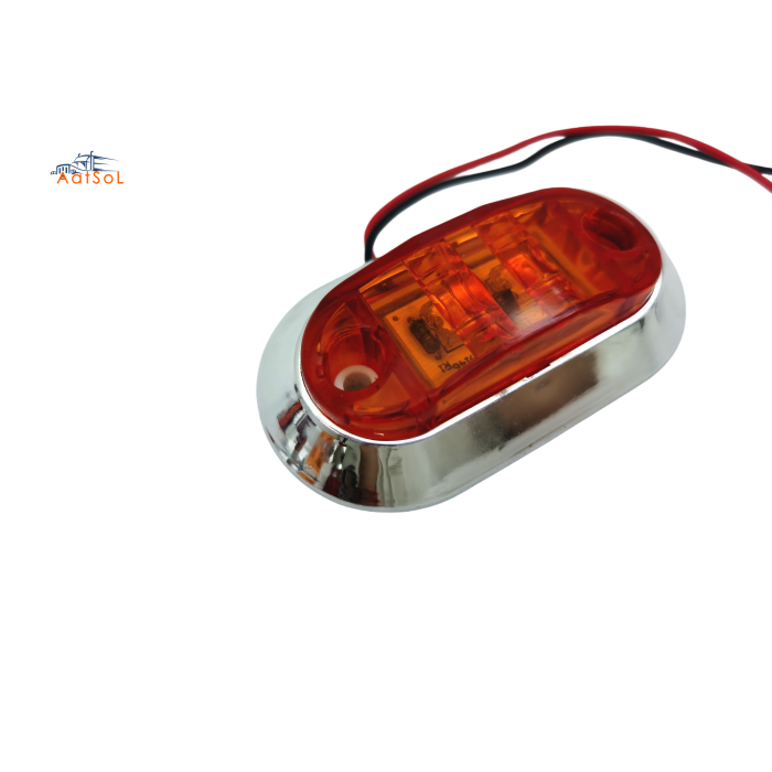 AAT-ML402-2 Truck Decoration Low Power Universal 2LED 10-30V 1W LED Side Marker Light for Truck Car Trailer Motorcycle