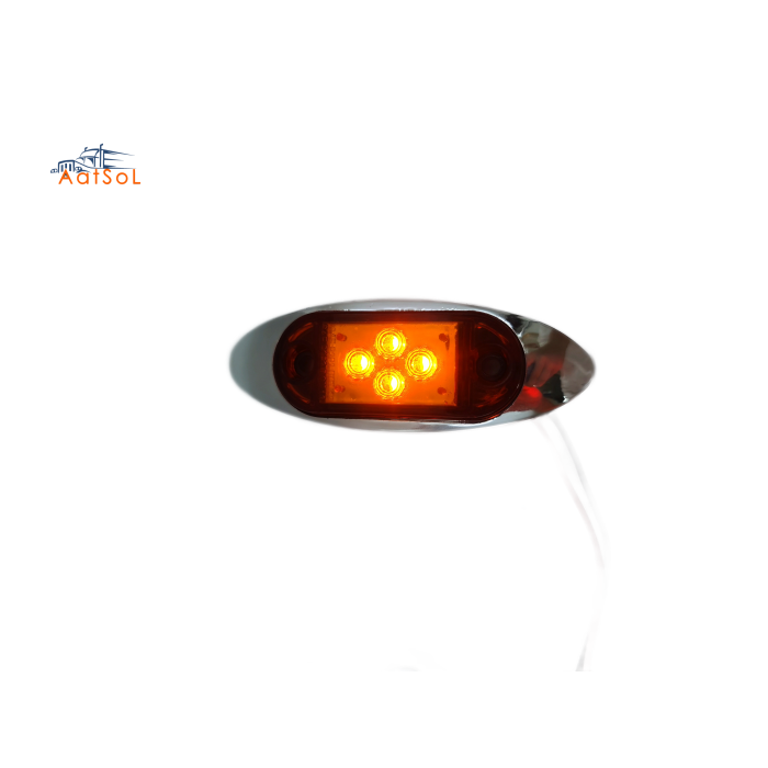 AAT-ML408-4 Universal Auto Body Lamps Small Size Iron Plate Side Lamps Durable Position LED Lights