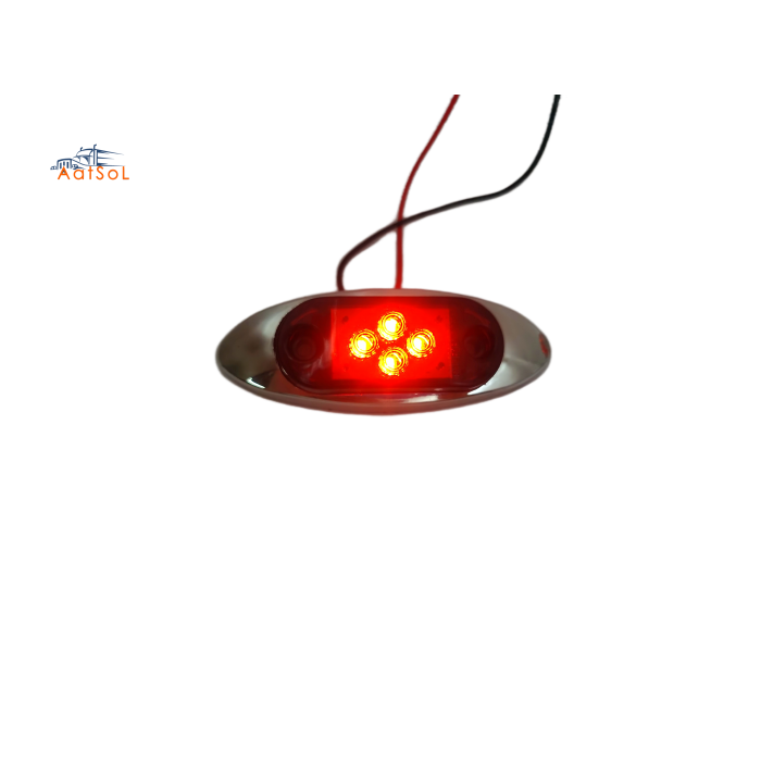 AAT-ML408-4 Universal Auto Body Lamps Small Size Iron Plate Side Lamps Durable Position LED Lights