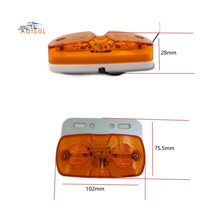 AAT-ML317-4 4LED Car Truck LED Trailer Light Rear Side Auto Truck Side Marker Indicator Tail Lamp