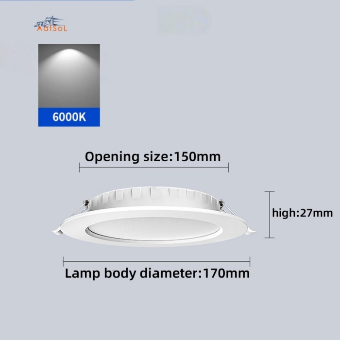 AAT-DY012 Exclusive DC12-24V Low-Voltage LED Panel Lights, Surfacing and Recessed, Solar Downlights for Ships, Yachts and Recreational Vehicles