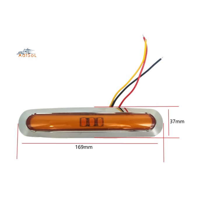 AAT-ML429-15 15Led Truck Lorry Trailer Lamps LED Side Outline Lamp E-mark Side Light Red White Amber 10-30v Side Marker