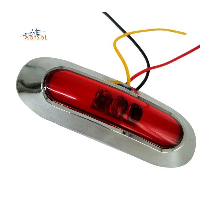 AAT-ML428-9 Truck 5LED strobe light, plastic 10-30V ultra-thin side warning light, stroboscopic light