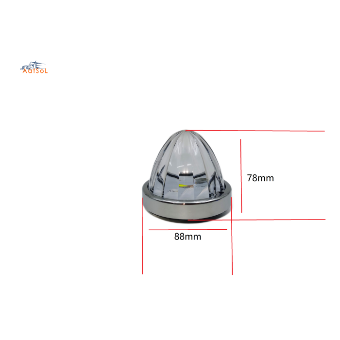 AAT-ML436-1P-B Newest Led Bulb High Power and Brightness Plastic Watermelon Light Luces with Flash Function for Semi Trucks 12-80V