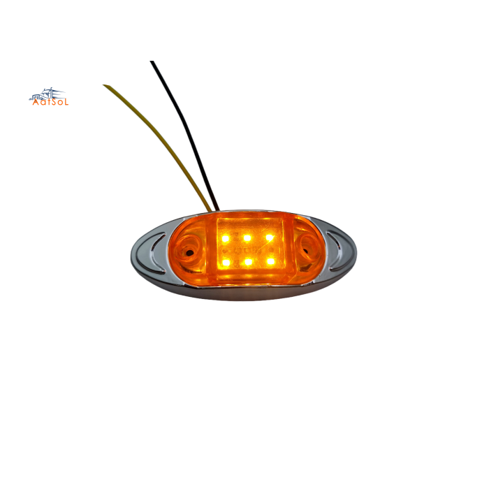 AAT-ML434-6 Side LED Marker Light for Truck and Trailer Clearance Light Red 10-30V 6LED  Auto Marker Lamp