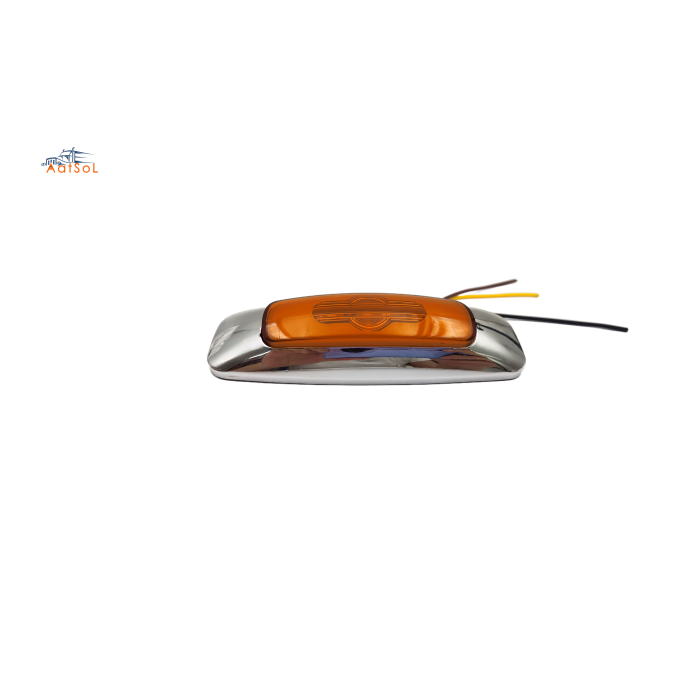 AAT-ML620-9 Side LED Marker Light for Truck and Trailer Clearance Light Red 10-30V 6LED Strobing Auto Marker Lamp