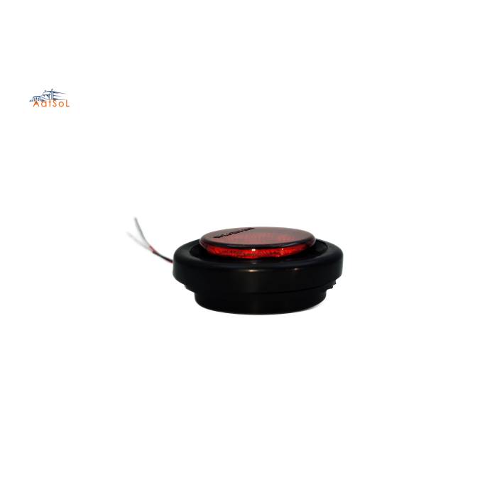 AAT-ML704-9 2024 nuevo producto 10-30V camión remolde de 2 pulgadas redondo señal de advertencia LED LED luz lateral LED con cables de enchufe