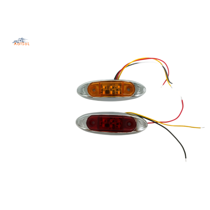 AAT-ML427-6 Farol foco faro plafon cucuya lateral 10-30V 6LED ambar rojo blanco azul verde para camion remolque RV bus
