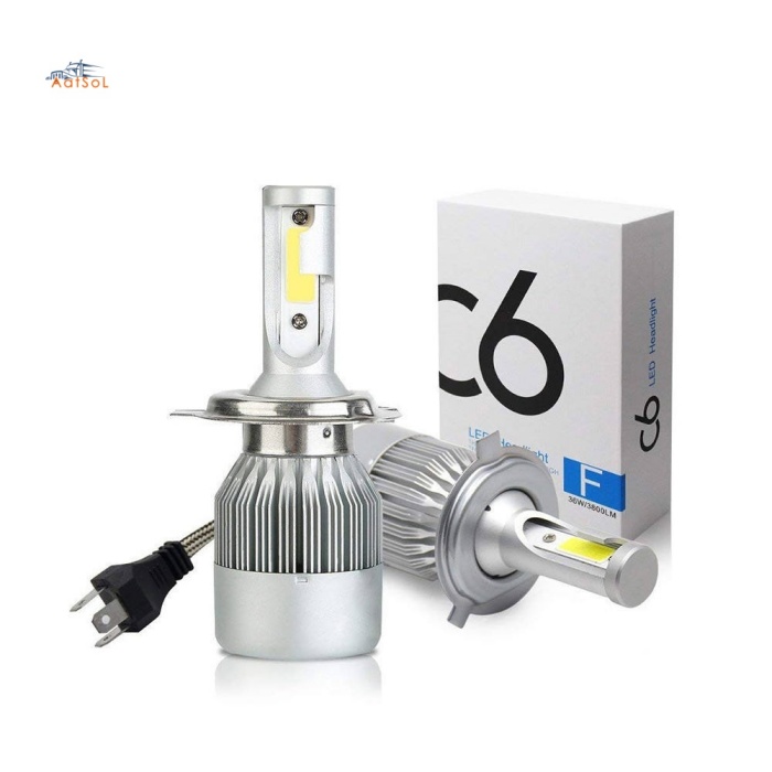 C6 H4 Accesorios para faros delanteros de coche C6 H4 H13 9004 9007, sistema de iluminación automático, 36 W, 6000 K, H7 9005 9006, bombilla LED