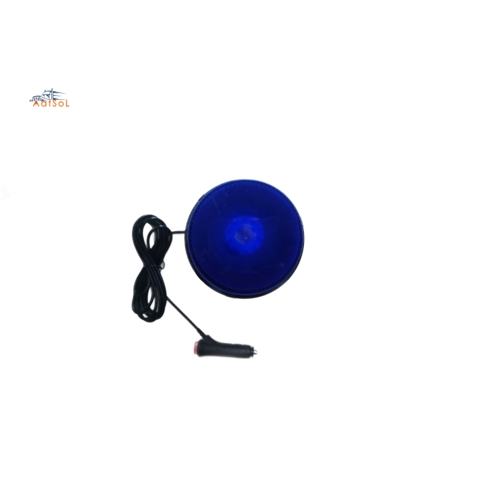 AAT-LED-012 Luz de advertencia azul ámbar de 80 LED, luz estroboscópica de emergencia, giratoria, intermitente, para techo, montacargas, construcción, camiones, seguridad