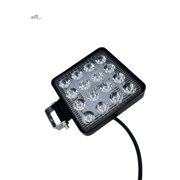 AAT-4048A1-26mm  High Bright 48W Square Trailer Vehicle LED Work Light Spot Tractor off Road Truck Auto Car Fog Light
