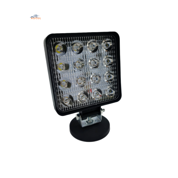 AAT-4048A1-26mm  High Bright 48W Square Trailer Vehicle LED Work Light Spot Tractor off Road Truck Auto Car Fog Light