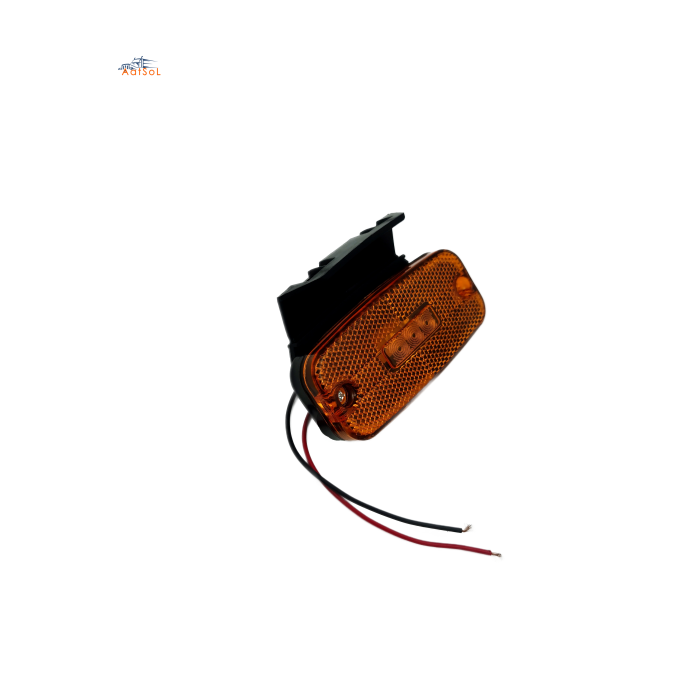 AAT-ML328-3J 10-30V LED Side Marker Light with Brackets Orange Position Light and Reflector for Truck Trailers and Caravans