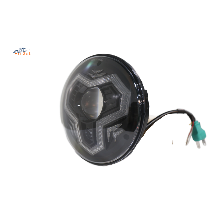 AAT-HLA2471RGB 7-Inch RGB LED Headlamp H6024 Headlamp with DRL Turn Signal and High Low Beam