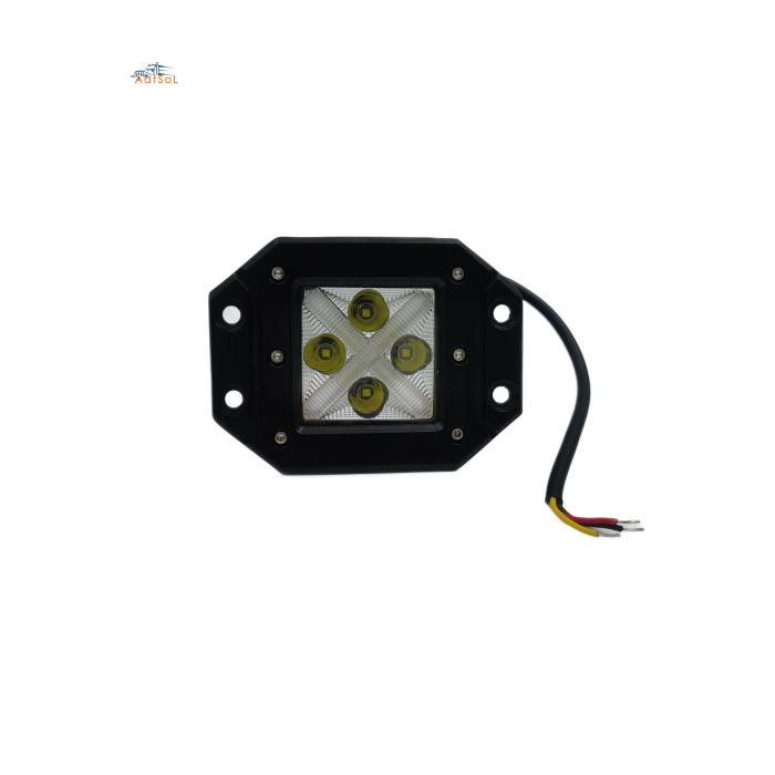 AAT-0220ED 9-36V Flush Mount Driving Fog Light LED Pod Spot Flood Beam Light 3inch 20W Square LED Work Light for Truck Offroad Jeep Tacoma