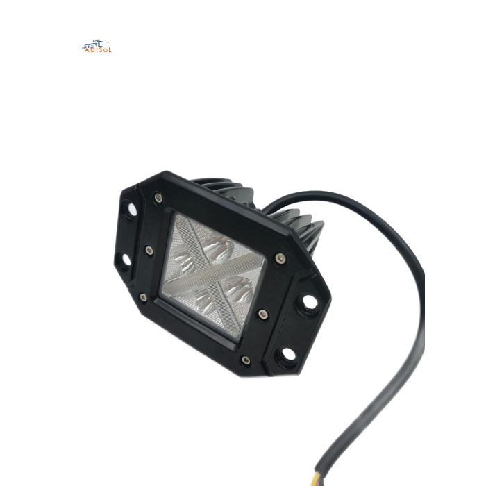 AAT-0220ED 9-36V Flush Mount Driving Fog Light LED Pod Spot Flood Beam Light 3inch 20W Square LED Work Light for Truck Offroad Jeep Tacoma