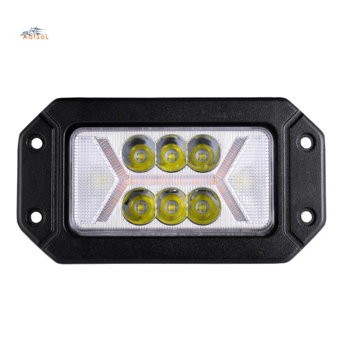 AAT-0440ED-A 9-36V Flush Mount Driving Fog Light LED Pod Spot Flood Beam Light 3inch 20W Square LED Work Light for Truck Offroad Jeep Tacoma
