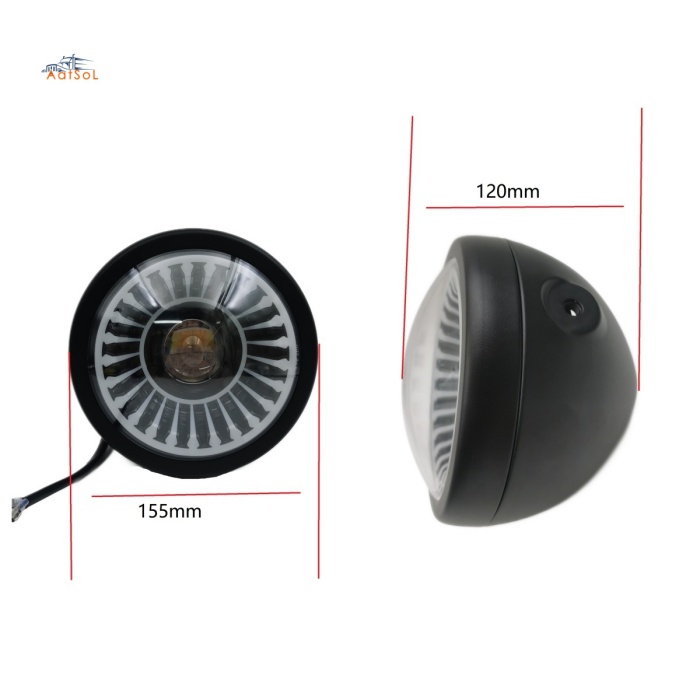 AAT-MC3019 22W Motorcycle Round LED Driving Spotlight 5.75 Inch High/Low Beam LED Assembly Auxiliary Motorcycle Car Headligh