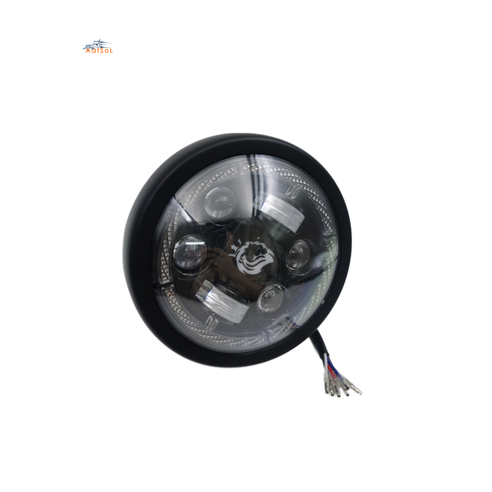 AAT-MC3019 22W Motorcycle Round LED Driving Spotlight 5.75 Inch High/Low Beam LED Assembly Auxiliary Motorcycle Car Headligh