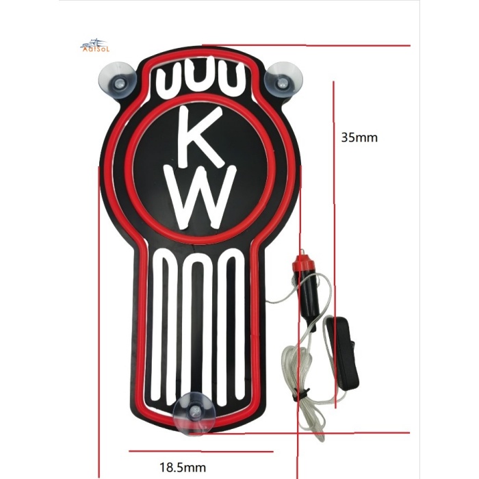 AAT-LZ35185KW-RW  Suitable for KW's new neon ambient light cigarette lighter 10-30V