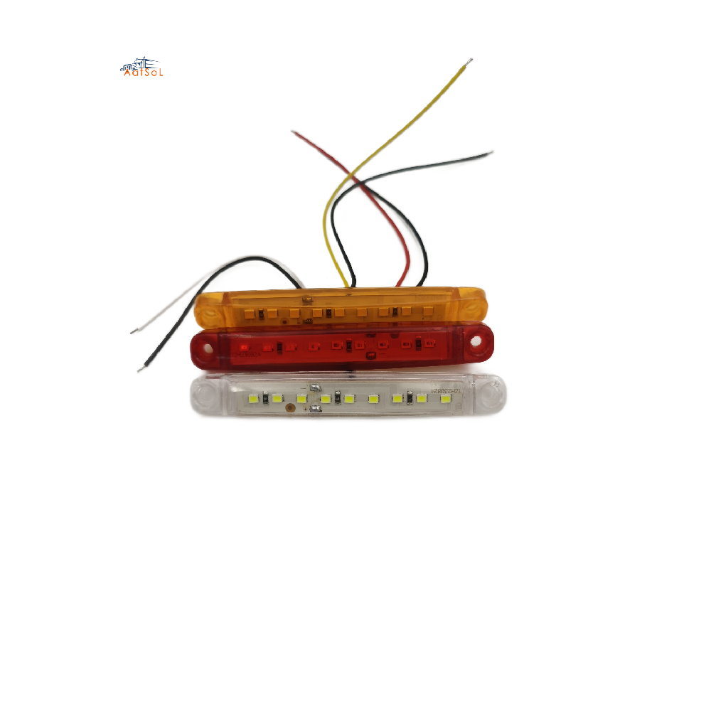 AAT-ML430-9L 10-30V Truck Side Warning Light 9 LED Multi-Color Waterproof Car Width Lamp Trailer Bus Van Signal Marker Bulb