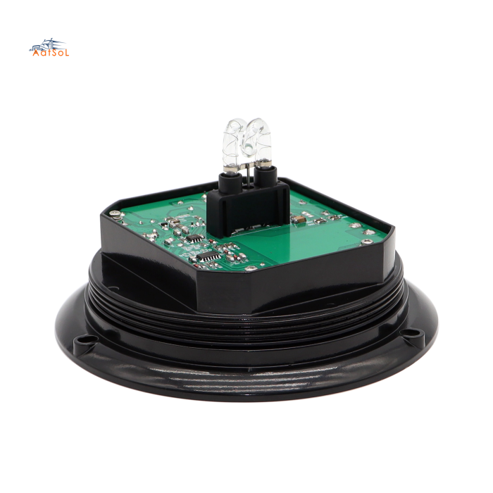 AAT-6550 Luz LED de emergencia giratoria de seguridad para trabajo pesado, 12-48 V CC, aluminio de perfil bajo, 4