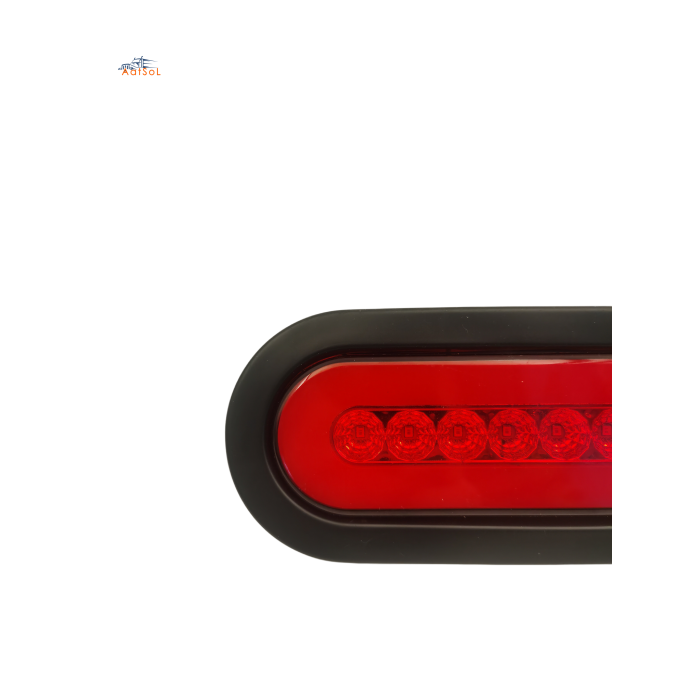 AAT-OL4101S Fabricantes suministran luces traseras para camiones, luces LED elípticas de 12 V-24 V, luces traseras y laterales con flechas fluidas.