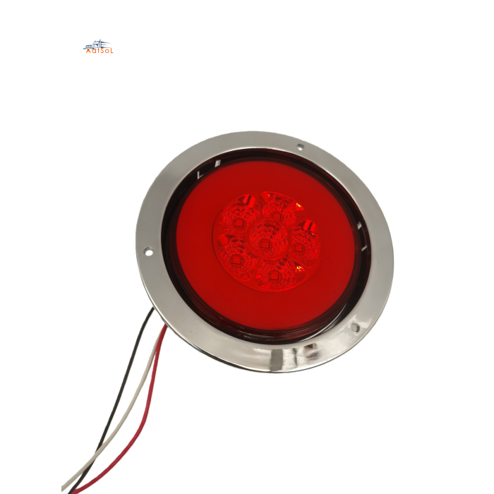AAT-RL3003H Fabricantes suministran luces traseras para camiones, luces LED elípticas de 12 V-24 V, luces traseras y laterales con flechas fluidas.
